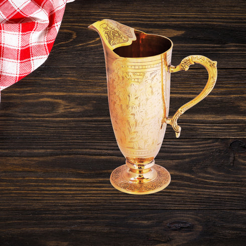 Brass Jug Mughal Design 1.36Kg(Pack of 4)